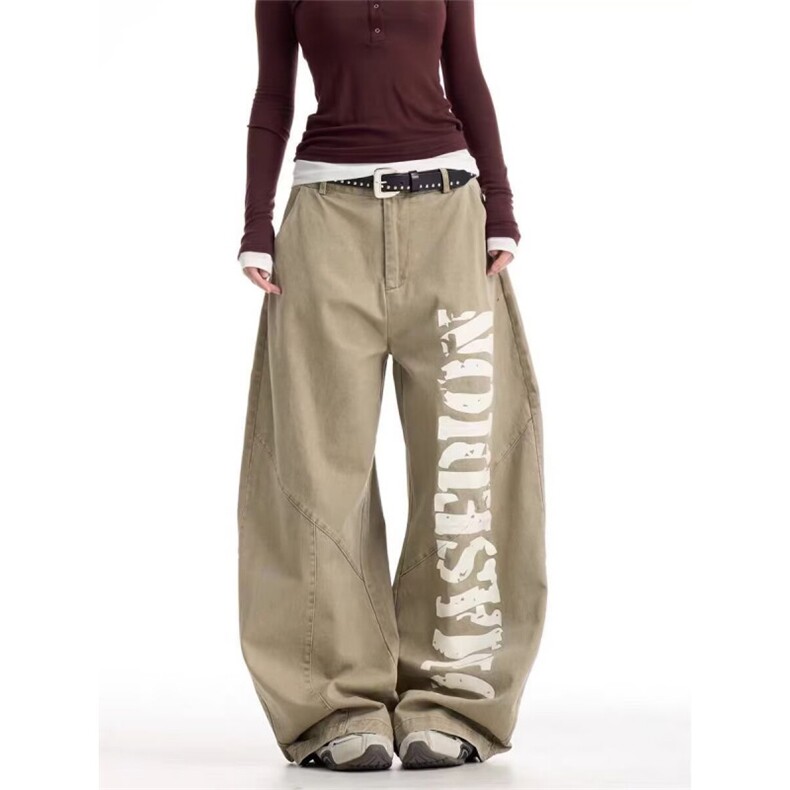 1506-1/K81071/P56个性字母牛仔裤嘻哈ins潮高街潮流痞帅长裤男女，男装牛仔裤，星座1506-1