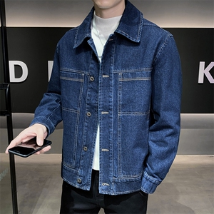 轻熟风男士秋冬休闲牛仔2025秋季长袖夹克店主风JK8011-P125,老爹牛仔裤怎么搭配毛衣图片