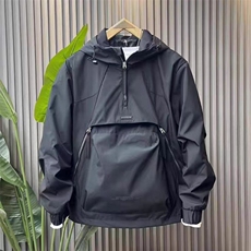 (网图)连帽轻薄棉服立体拉链口袋休闲薄棉棉袄313B-JK9940-P100，男装棉衣，星座313B