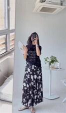 拼接花色半裙。，女装半身裙，是爱 SHI AN
