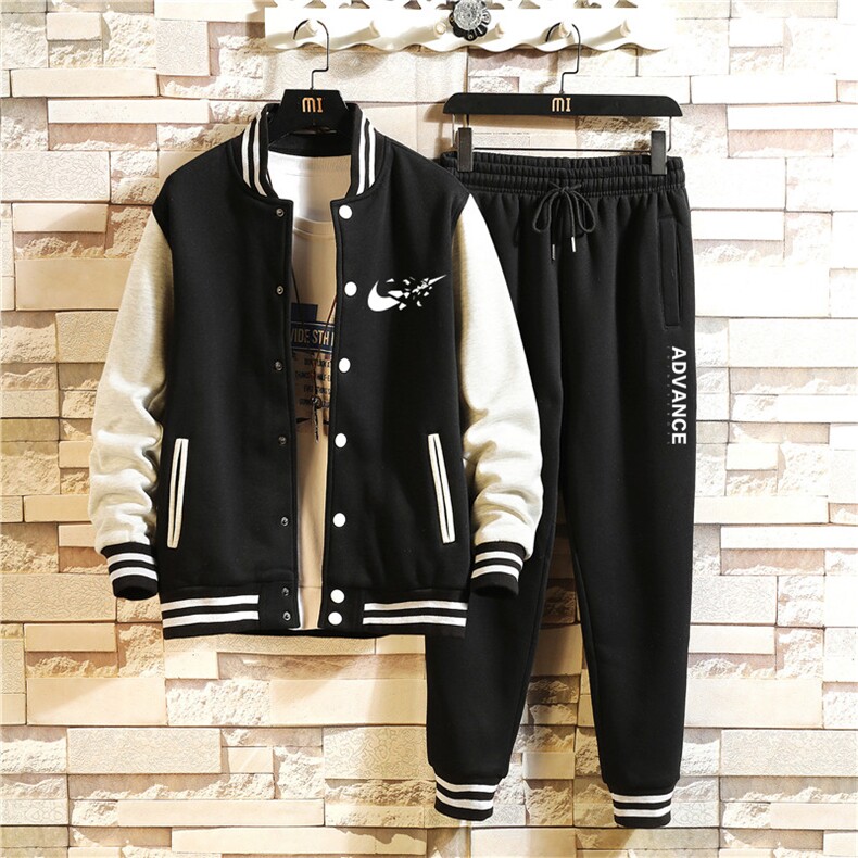 高转化棒球服卫衣套装情侣学生运动装XZ102A-4-8685-P95,男装休闲套装,星座211-2