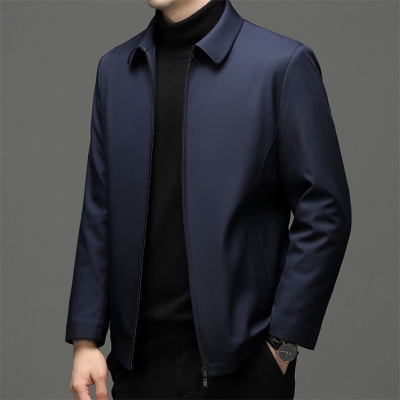 中年男士水貂毛领休闲棉服冬季新款加厚保暖上衣可脱卸内胆外套,男装棉衣,电商B212（原钱塘6029）