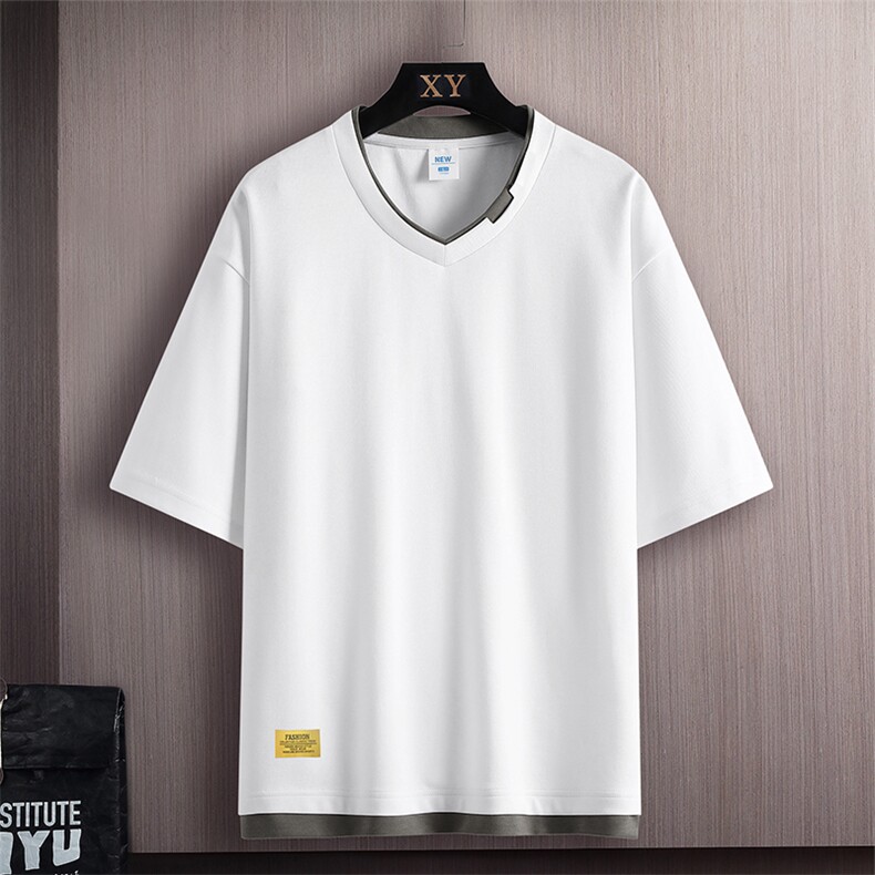 夏季短袖木板挂拍休闲宽松潮牌百搭短袖T恤男TC3138RK01-P30控50图片