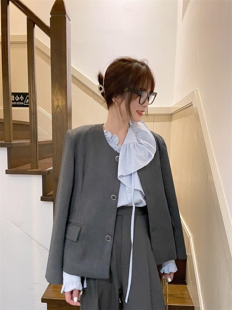 现货春季新款定制面料小香风外套，其它，单井 Single Well