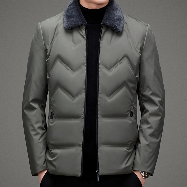 冬季新款羽绒服中年男士冬装时尚休闲翻领保暖外套MSNA20627-P255,男装羽绒服,电商B212（原钱塘6029）