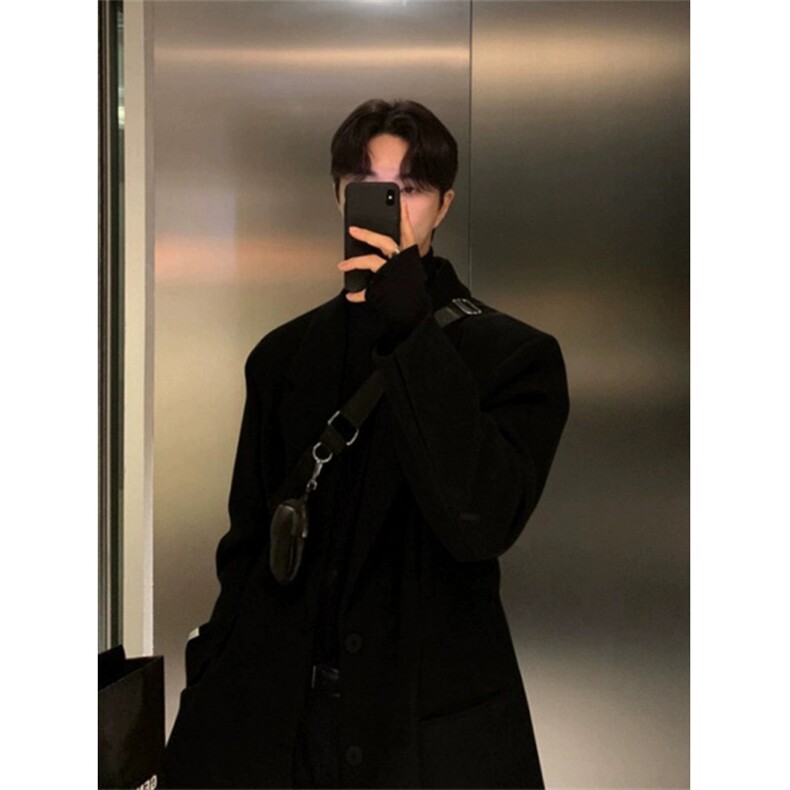 706-2-C1996-P100特P现货冬季韩版毛呢大衣男士过膝风衣外套,男装风衣,星座706-2
