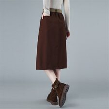 2021秋冬复古风格加厚磨毛纯棉半身裙299款,女装2021秋冬复古风格加厚磨毛纯棉半身裙299款,女装半身裙,秋牧寒烟,秋牧寒烟