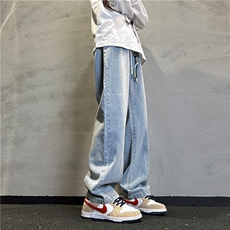 k1086-p55-控78S-3XL现货折皱宽松cleanfit牛仔裤，男装牛仔裤，星座116