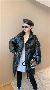 【现货】 时尚宽松舒适休闲白鸭绒羽绒服图片