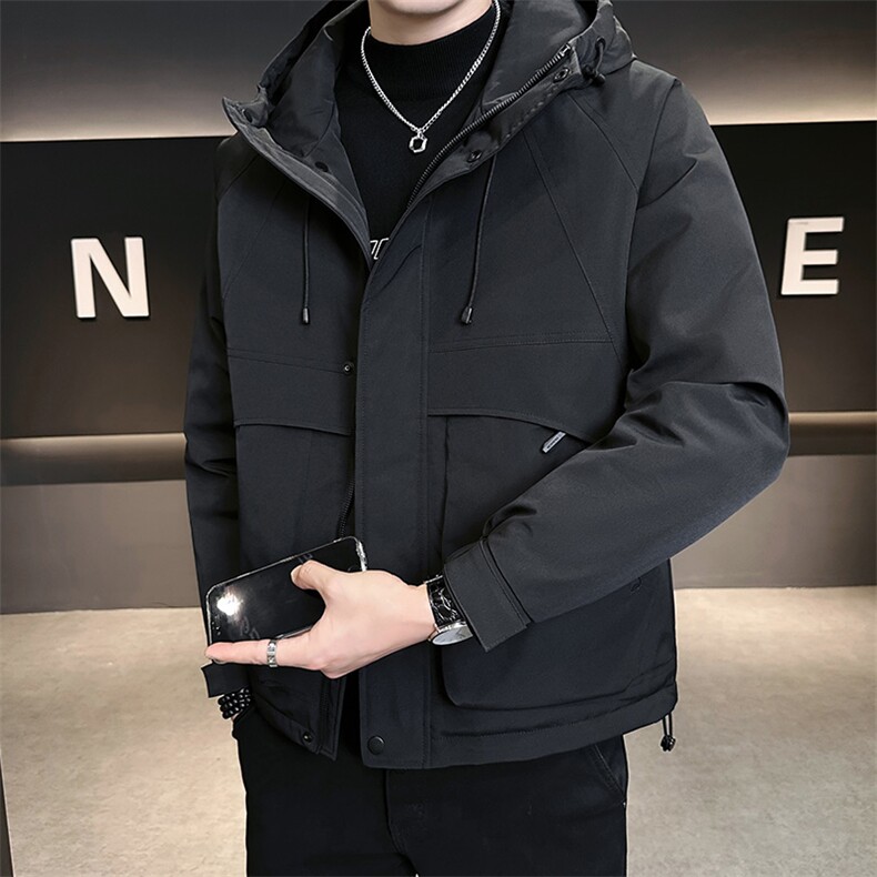 抖音2025男士秋冬二棉加棉加厚夹克休闲棉服M1125-P120,男装夹克,电商D240-242