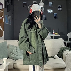 百搭单排扣方领新款时尚纯色日系短外套N1204P65，男装夹克，星座1116-2