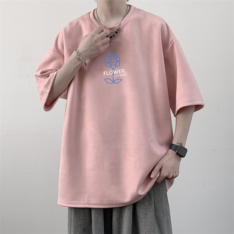 麂皮绒短袖t恤男大码半袖男JD82274-P25,男装T恤,电商A040