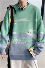 2023秋冬新款男士潮牌针织衫毛衣百搭长袖上衣毛线M303P78，男装针织衫/毛衣，电商B220
