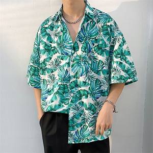 2024海南岛沙滩服三亚夏威夷风泰旅游休闲花衬衫男CS5107特批25图片