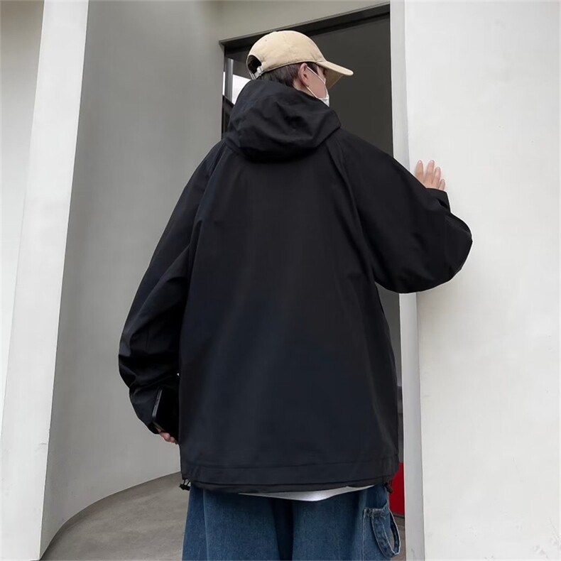 冲锋衣男潮牌高领防风防水机能工装夹克日系cityboy外套WJ208-P60,男装夹克,星座1008