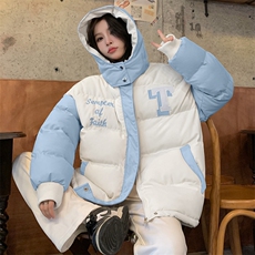 棉服少女冬装2025新款初中高中学生棉衣韩版宽松可爱外套C469-105，男装棉衣，星座911-2(原星座613-2）