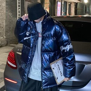 2020冬季新款情侣羽绒服男短款亮面休闲加厚面包服 A436-912图片