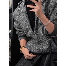 秋冬新品小众设计感假两件时尚复古连帽宽松上衣男W138，男装卫衣，星座1116A（原606A-3）
