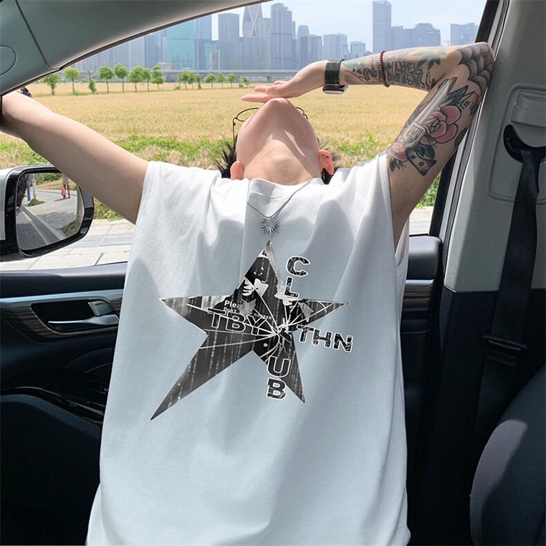 量大优 得物抖音高品质重磅230克美式印花无袖t恤背心WB556 特P18图片