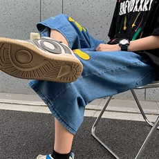 七分牛仔裤男士韩版潮流高街帅气2024夏季新款ins短裤RK1838-P39，男装牛仔裤，星座412-2
