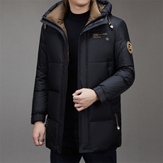 男士冬季时尚商务休闲保暖连帽羽绒服男冬季外套QS3750-P315，男装羽绒服，星座1105-3