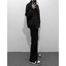 B221美式ins高街暗黑金属感宽松休闲外套上衣SY2303-P90控118，男装夹克，电商B221