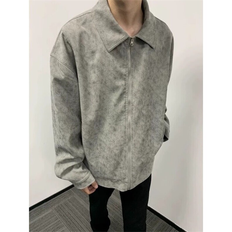 [有货]美式复古拉链外套飞行夹克小众上衣JK291特P58,男装夹克,星座908-1