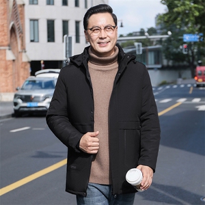 中老年人棉衣男士加厚保暖上衣新款商务休闲棉服男装冬季棉袄外套图片