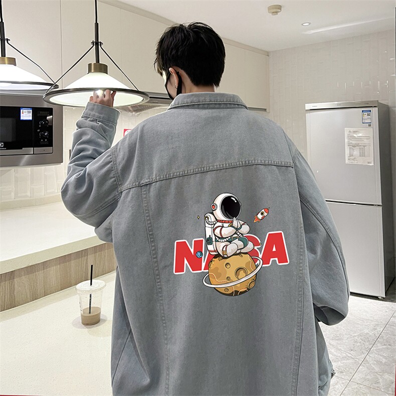 牛仔夹克男大码牛仔外套男茄克NJ77289-P60加绒款-P75,男装夹克,电商A040