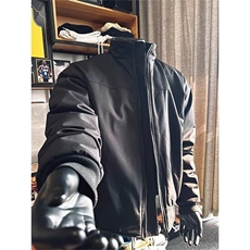cleanfit立领飞行员夹克男款春秋冬美式复古三防廓形短款工装外套，男装夹克，星座506A