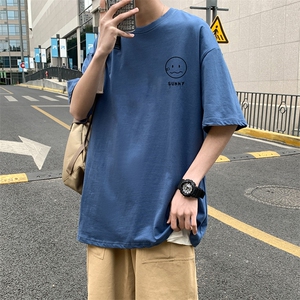DX17072-P20 纯短袖t恤男大码半袖打底衫宽松体恤衫 港风图片