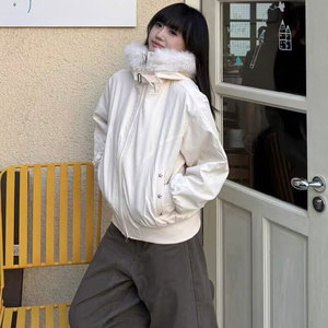 1506-1/G36240/P99女冬羊羔毛厚外套 2025 新款保暖派克棉服图片