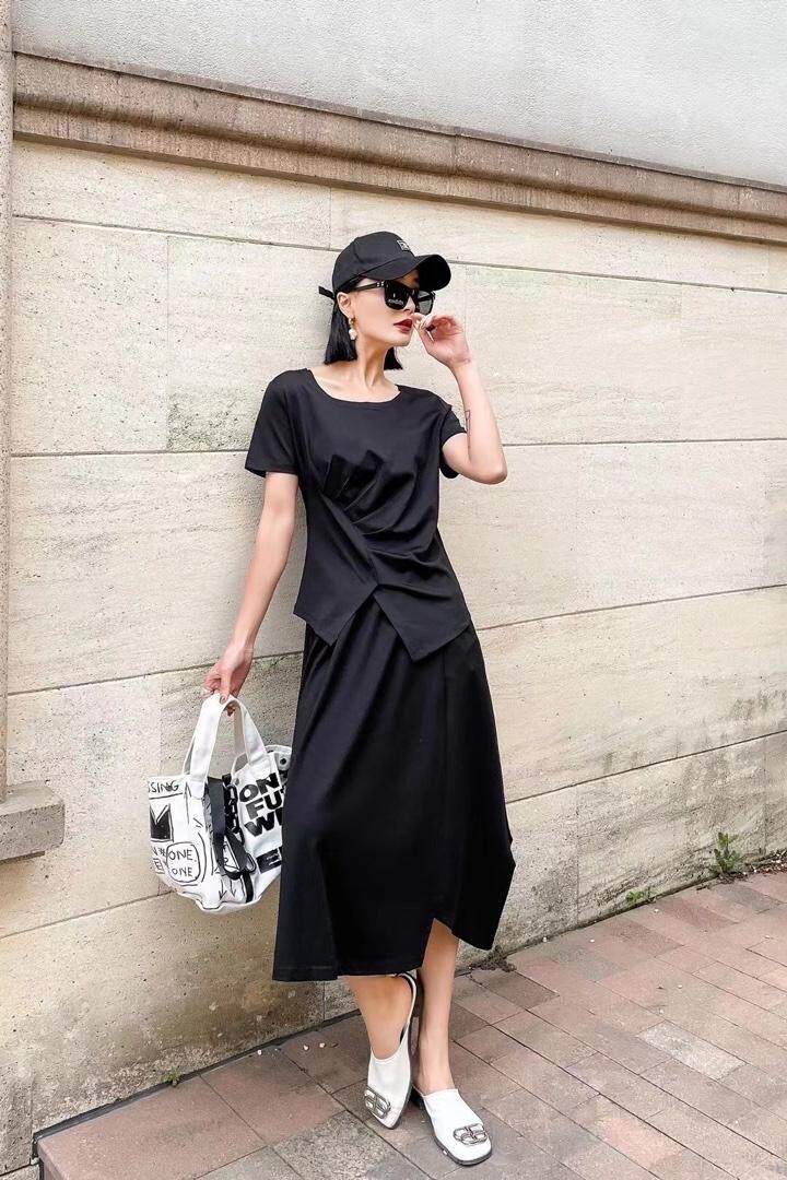 夏季新款主打黑白色百搭神T，其它，赛蝶衣社