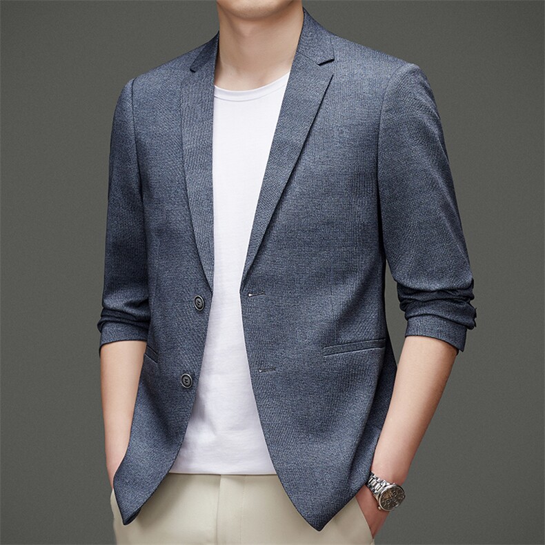 DJ2297钱塘2020-3秋冬季新款时尚休闲简约中年男士西服外套P147,男装西服,钱塘207-3