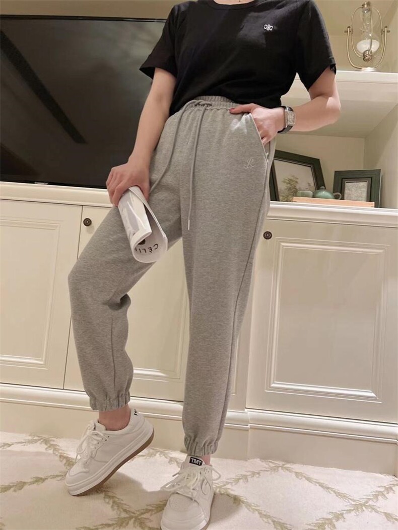 春季新款绣花休闲卫裤,女装休闲裤,吾衣酷驿站