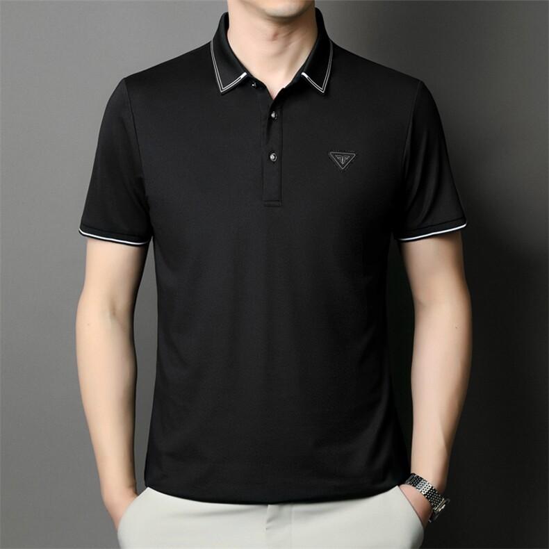 夏季男短袖T恤商务休闲男装中年翻领polo衫半袖上衣JD8631-P63,男装Polo衫,星座1105-3