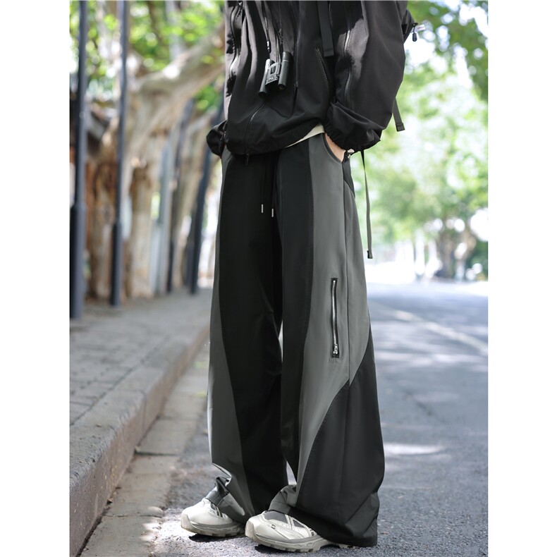 秋季新款户外机能拼色设计百搭休闲冲锋裤B315-K25326-特p35控68,男装休闲裤,电商B315
