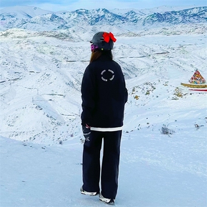 户外防水滑雪服套装情侣款加绒加厚两件套男女TZ032-P210控318图片