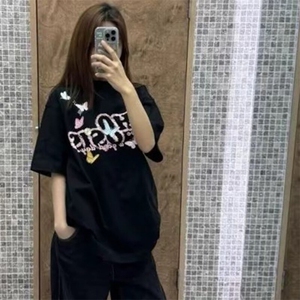 万针全刺绣工艺抖音得物高品质260克重磅纯棉双纱美式高街短袖T恤图片