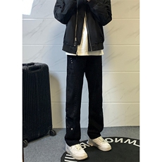 B221美式ins高街暗黑小众个性铆钉小脚牛仔裤LK23142-P65控88，男装牛仔裤，电商B221