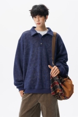 现货WY10165-特P48控88美式复古解构拼接大码男宽松情侣套头卫衣，男装卫衣，电商A059