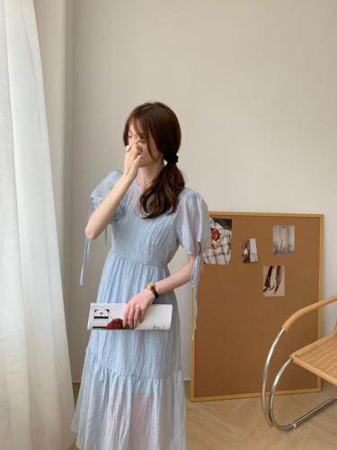 TWTIUWOO-纯色连衣裙，女装连衣裙，她物