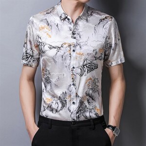 GBN589夏季新款男式休闲衬衫短袖时尚衬衣P290图片