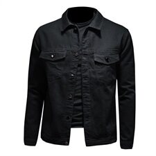 加绒2021扫毒2刘德华同款修身外套时尚印花牛仔衣潮正常版型，男装夹克，电商D230