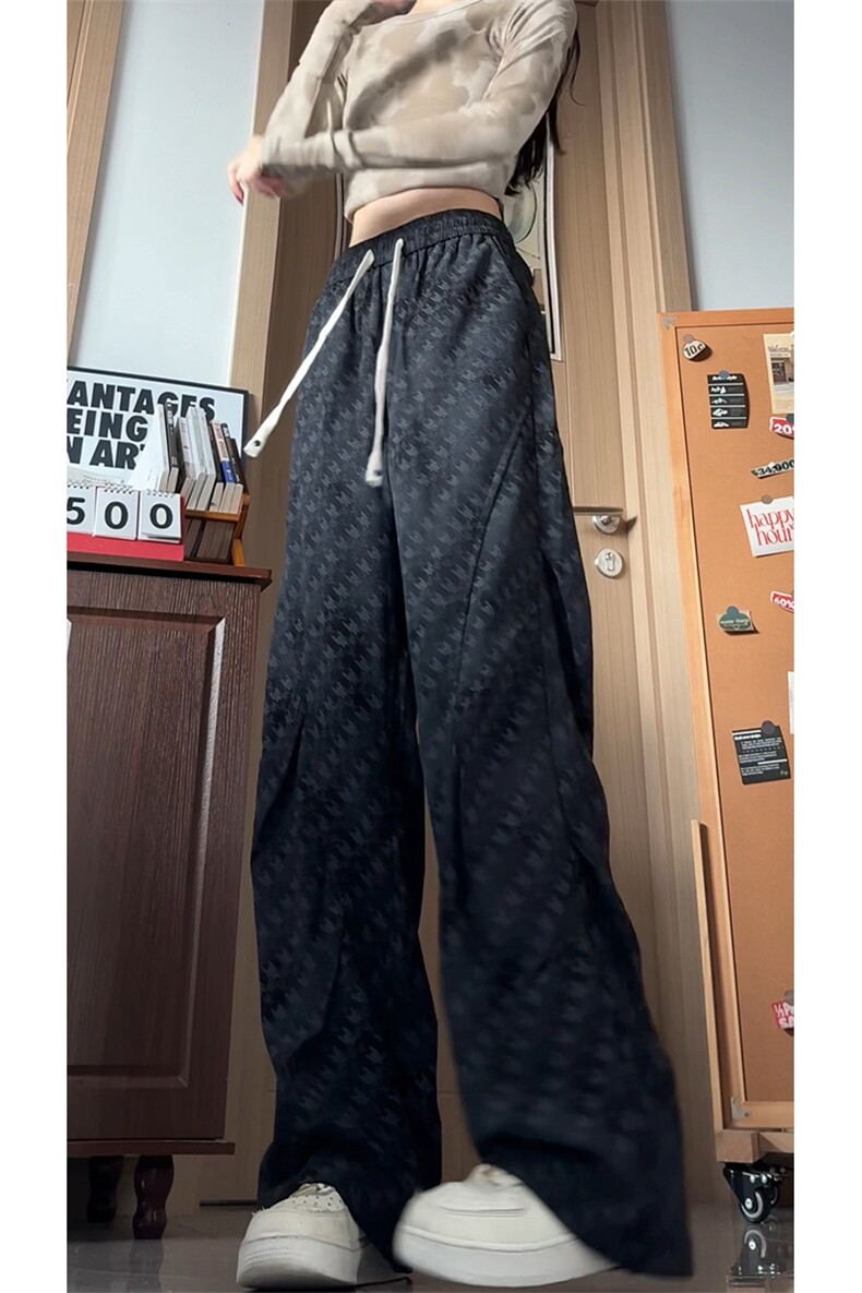 K5073/P40新款秋装休闲裤男士宽松大码工装长裤子潮设计感直筒裤,女装休闲裤,电商A141