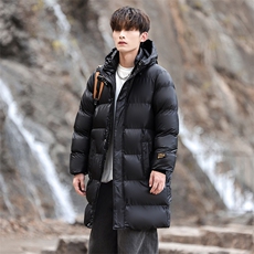 冬季中长款棉服加棉加厚男士棉袄连帽棉衣潮青年A266-MY903-P115，男装棉衣，电商A266