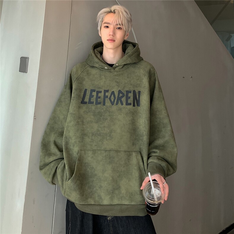秋装连帽情侣卫衣字母印花美式复古扎染男百搭上衣w90-p58,男装卫衣,电商C307