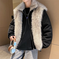主推冬季假两件座山雕加厚外套潮加厚棉衣XZ102B-1M816-P145，男装棉衣，星座102B-1