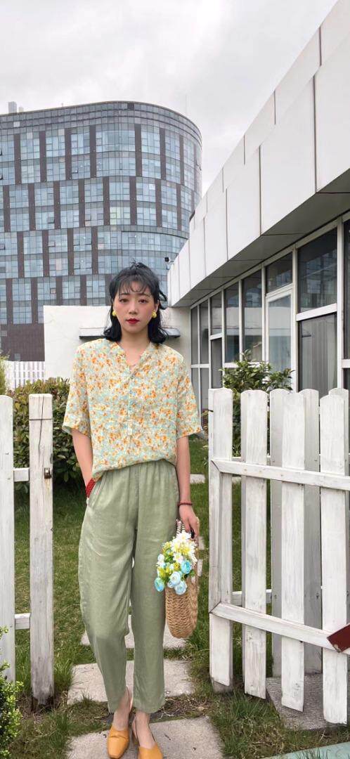 纯苎连衣裙小衫裤子裙子衬衣 时尚风 风淑女风休闲风，女装连衣裙，川哲