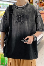 夏季新款圆领短袖T恤男女同款时尚渐变运动半袖1533-P50控价68，男装T恤，电商A441-1